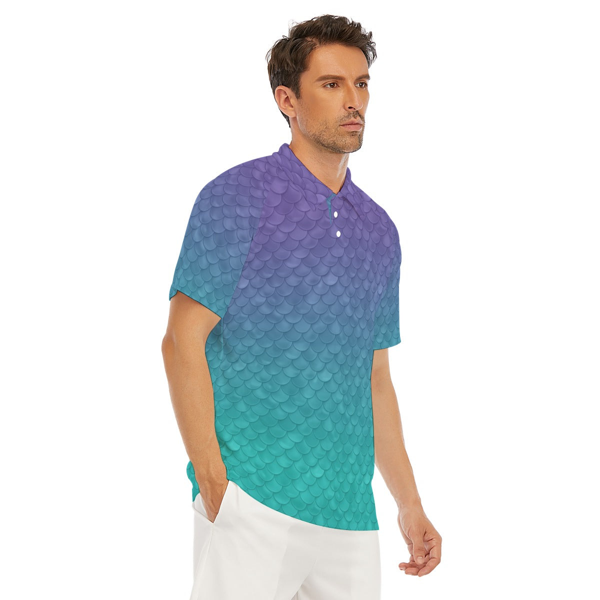 Dreamy Mermaid Scales - Men's Polo Shirt