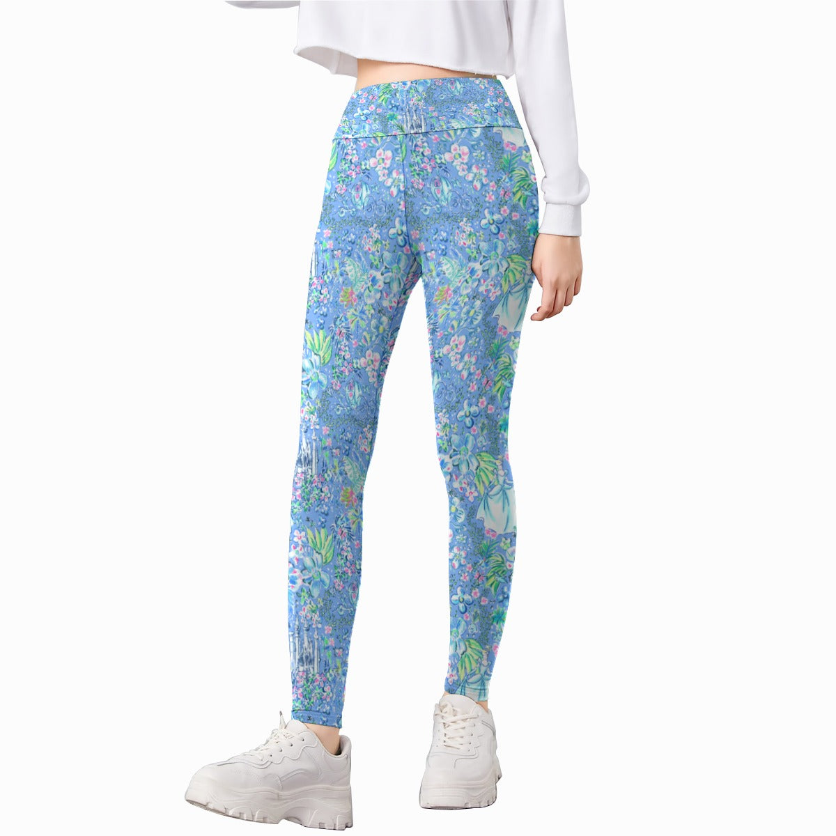Bright Tropical Princess - Royal Beach Day - Kid's Leggings