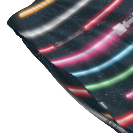 Vibrant Galaxy Sabers - Women’s Pocket Midi Skirt