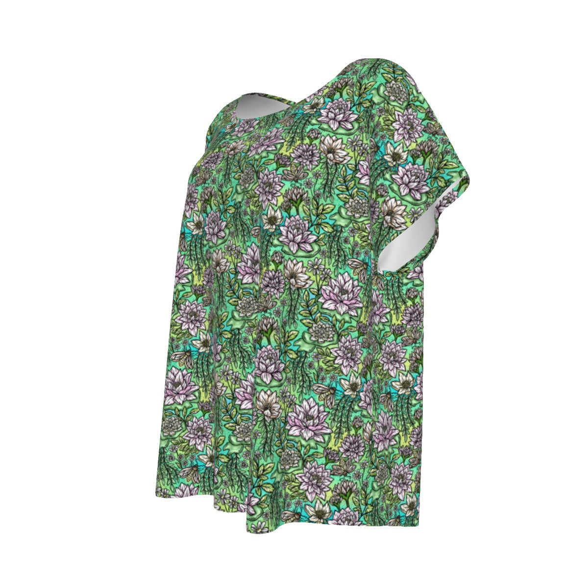 Fairytale Florals – Bayou Blooms - Women’s Relaxed Fit Scoop Tee