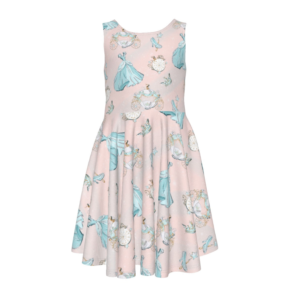 Pastel Midnight Magic- Kid's Sleeveless Skater Dress