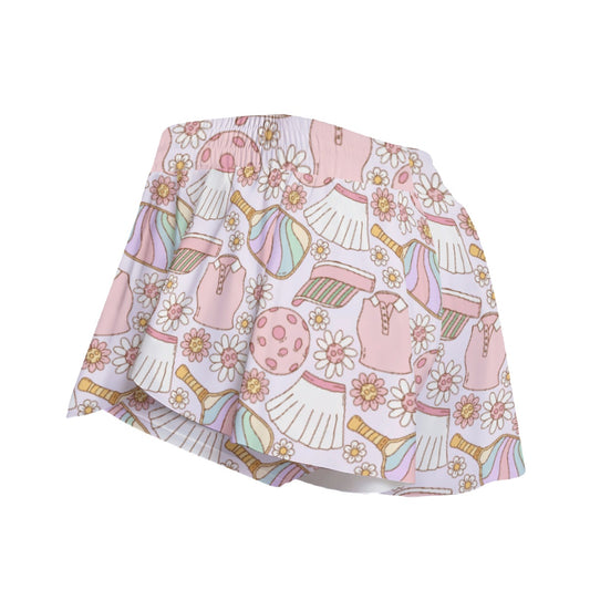 Rainbow Pickleball - Women's Flowy Pocket Shorts