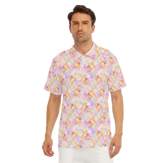 Watercolor Honey Bear - Men's Polo Shirt