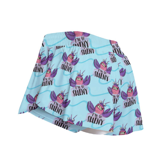 Shiny Deep-Sea Villain - Women's Flowy Pocket Shorts