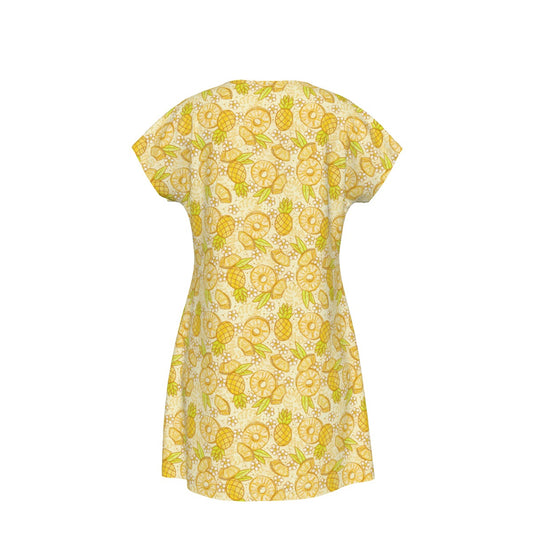 Summer Fruits - Pineapple - Women's T-Shirt Dress