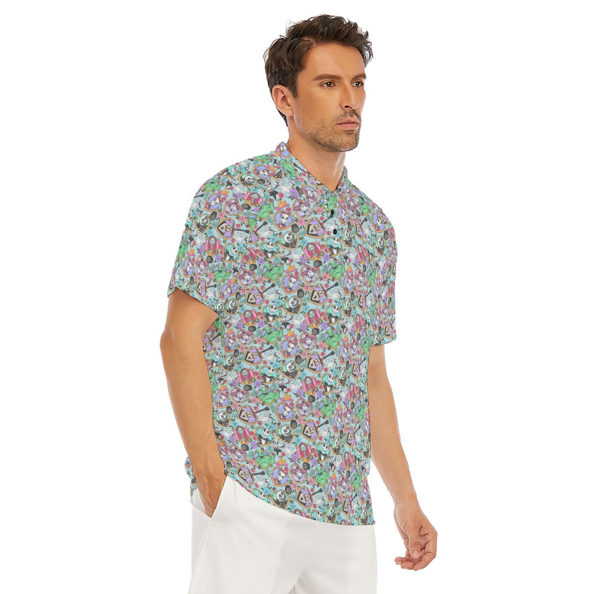 Tattoo Hearts Spooky Crew - Men's Polo Shirt