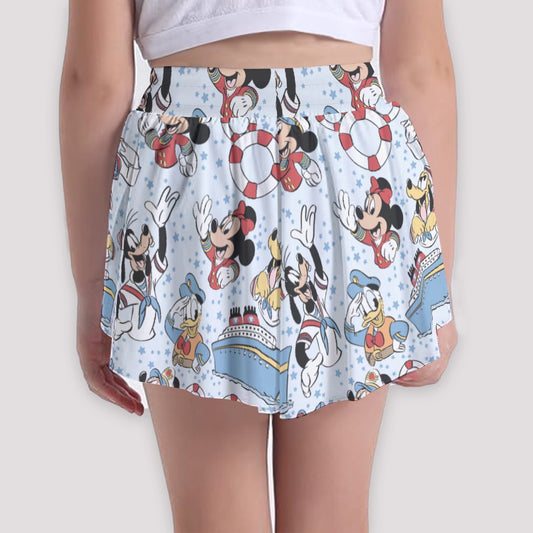 Sailor Cruise Stars - Girls’ Flowy Pocket Shorts