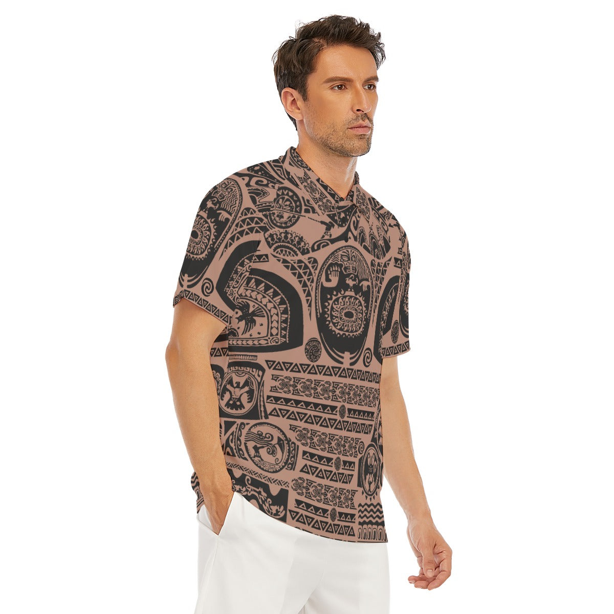 Polynesian Tattoo Motifs - Men's Polo Shirt