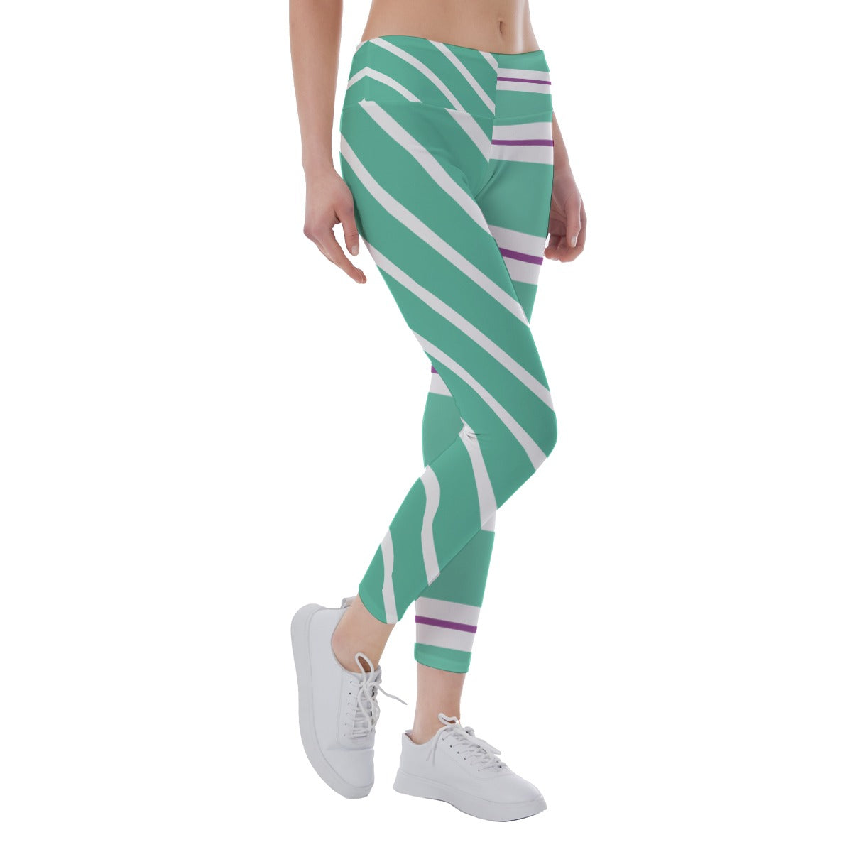 Candy Racer Stripes - Women's Yoga Leggings