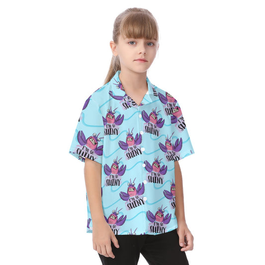 Shiny Deep-Sea Villain - Kid's Hawaiian Button Up Shirt
