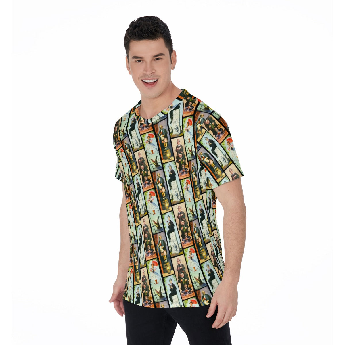 Stretch Room Portraits - Men's Short Sleeve T-Shirt