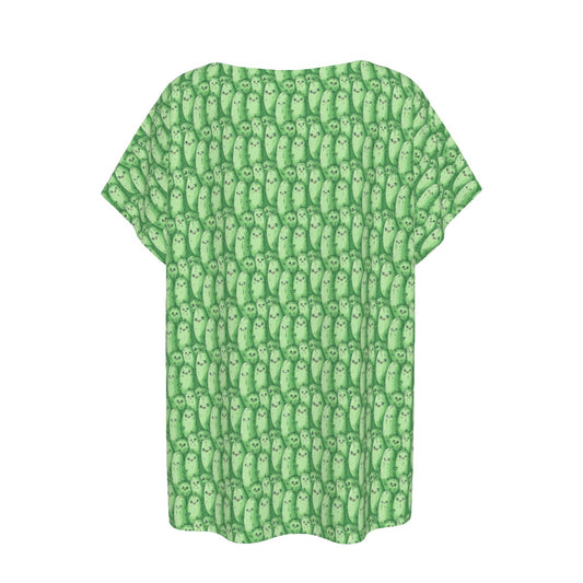 Kawaii Pickle Party - Women’s Relaxed Fit Scoop Tee