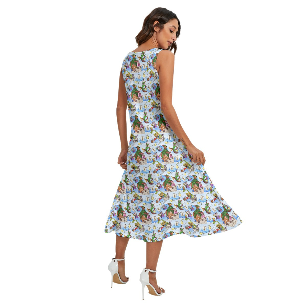 Robin Hood Adventure - Women’s Diagonal Pocket Midi Dress