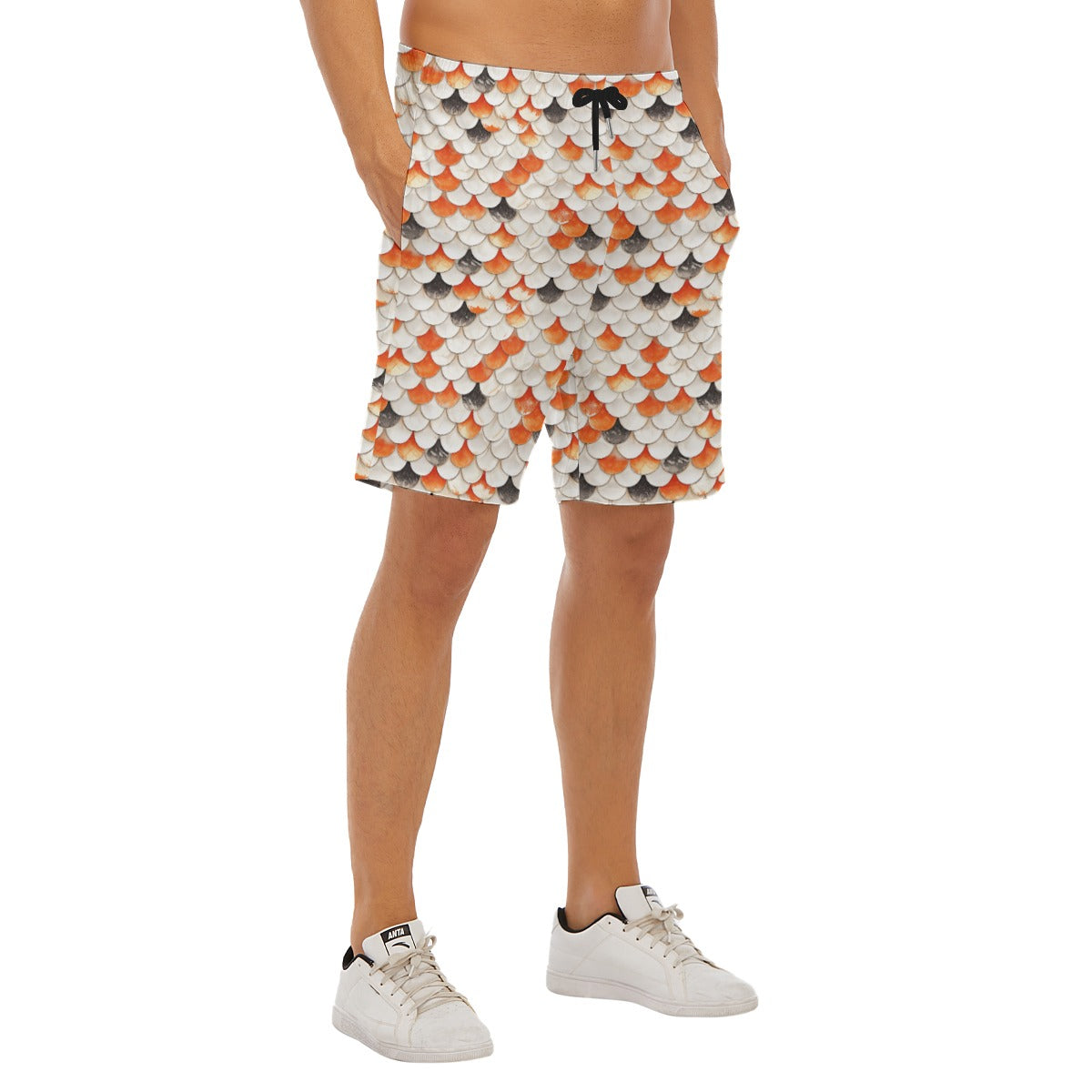 Animal Print - Koi Fish - Men’s Pocket Beach Shorts