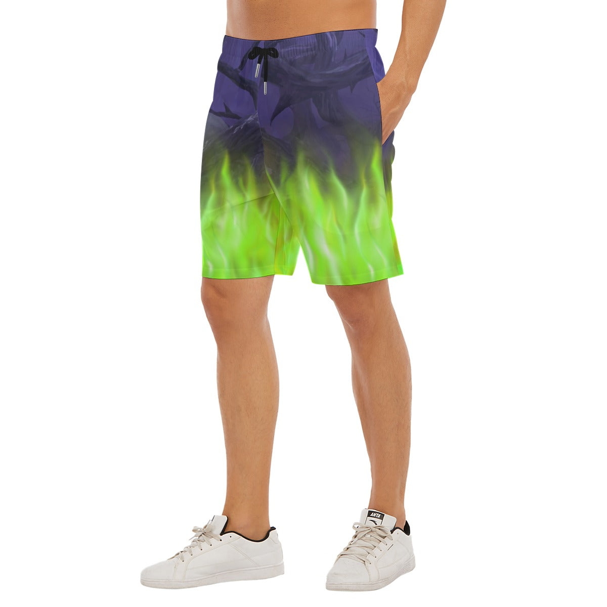 Enchanted Thorn Forest - Men’s Pocket Beach Shorts