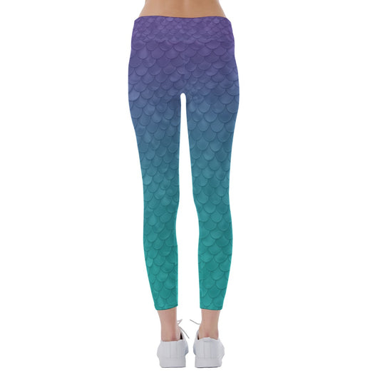 Dreamy Mermaid Scales - Women's Yoga Leggings