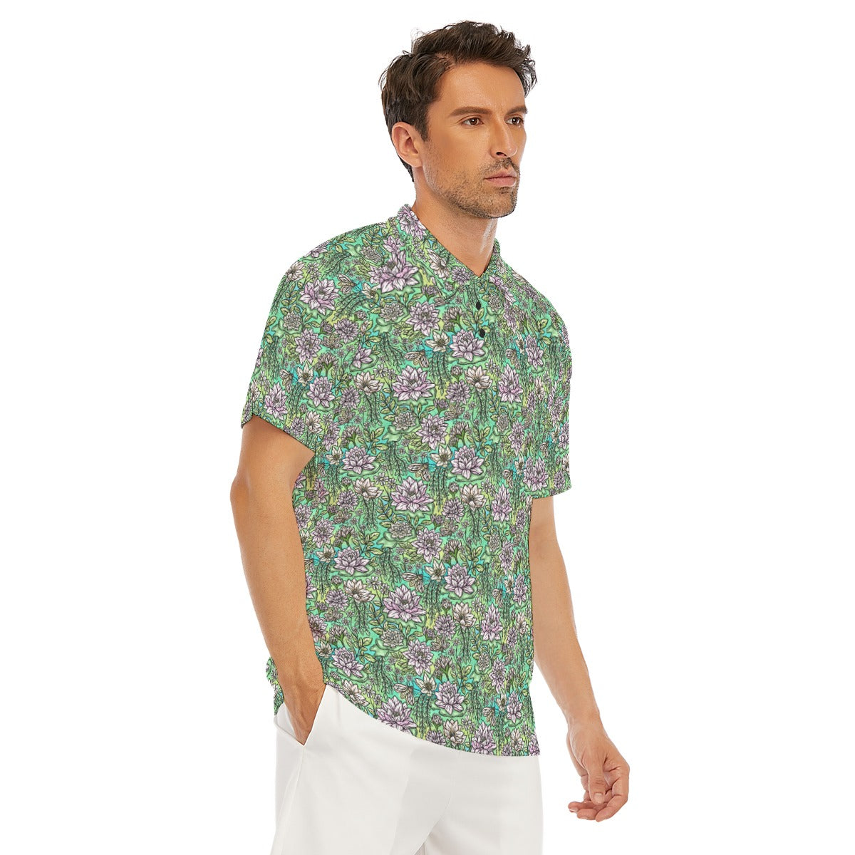 Fairytale Florals – Bayou Blooms - Men's Polo Shirt