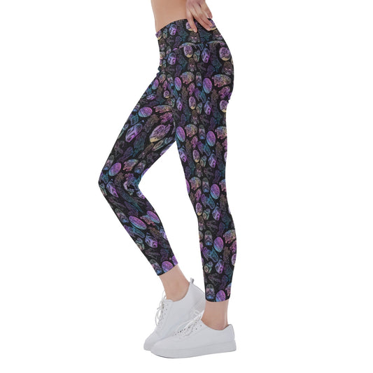 Watercolor Galactic Mandalas - Women's Yoga Leggings