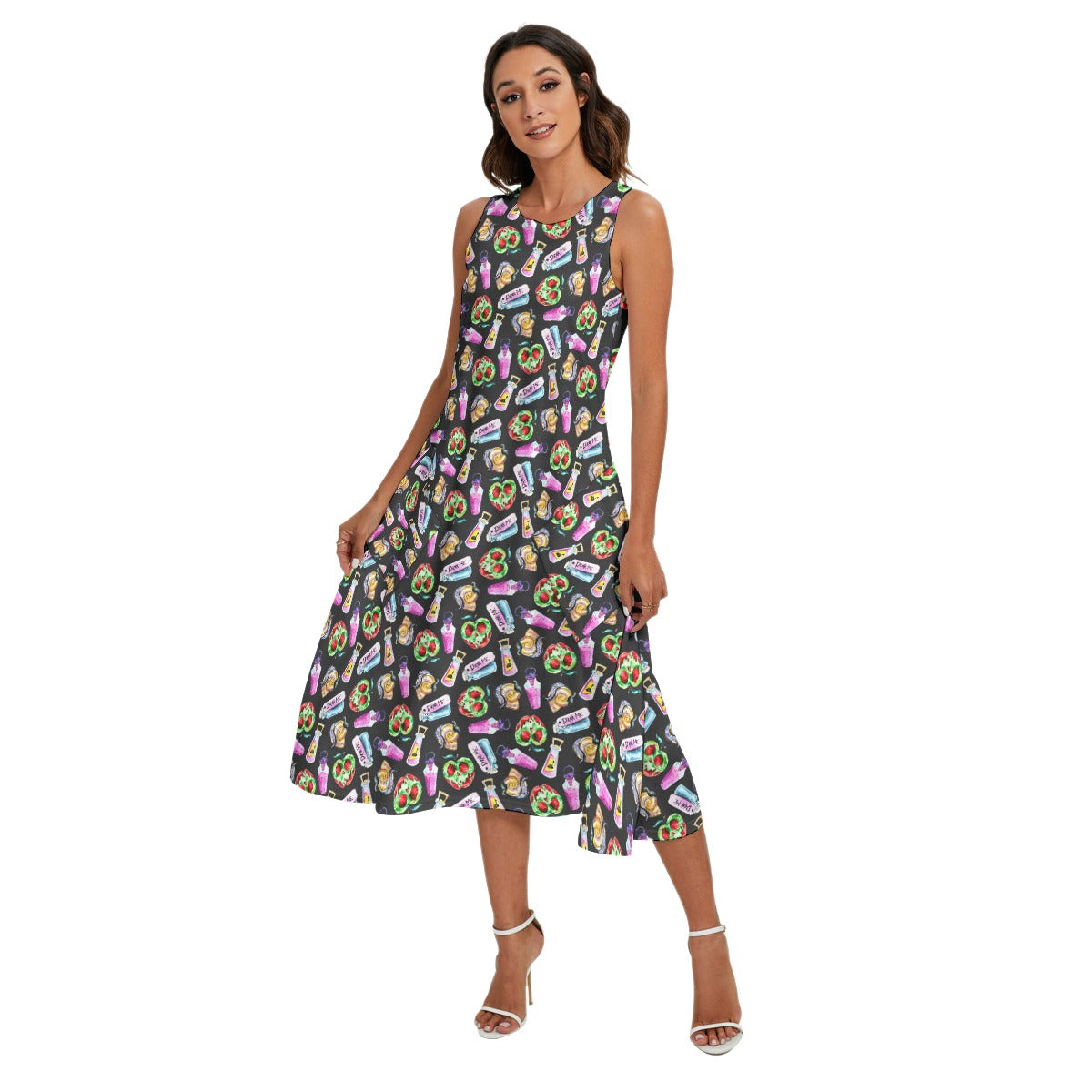 Pick Your Poison - Women’s Diagonal Pocket Midi Dress