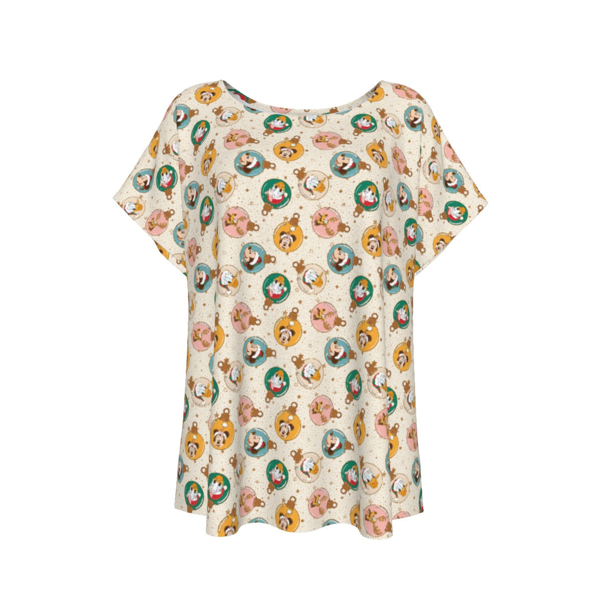 Golden Holiday Baubles - Women’s Relaxed Fit Scoop Tee