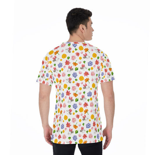 Floral Friends Springtime - Men's Short Sleeve T-Shirt