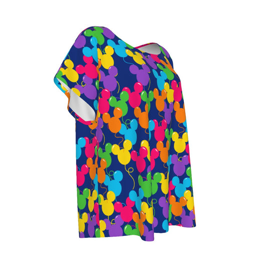 Bright Mouse Ear Balloons - Women’s Relaxed Fit Scoop Tee