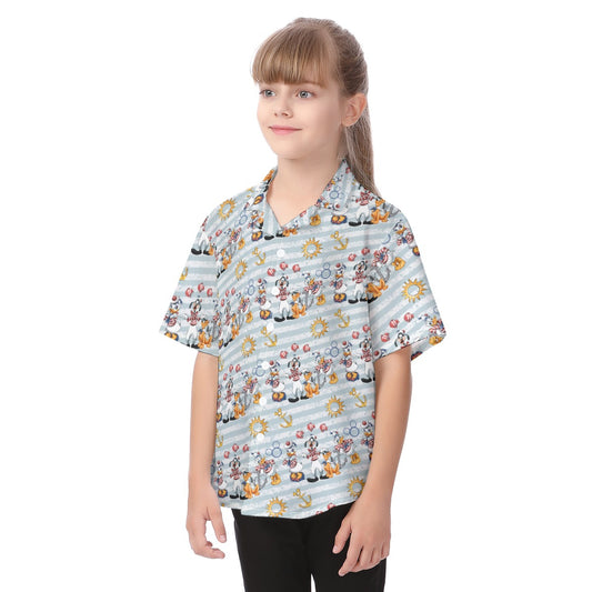 Set Sail with the Crewends - Kid's Hawaiian Button Up Shirt