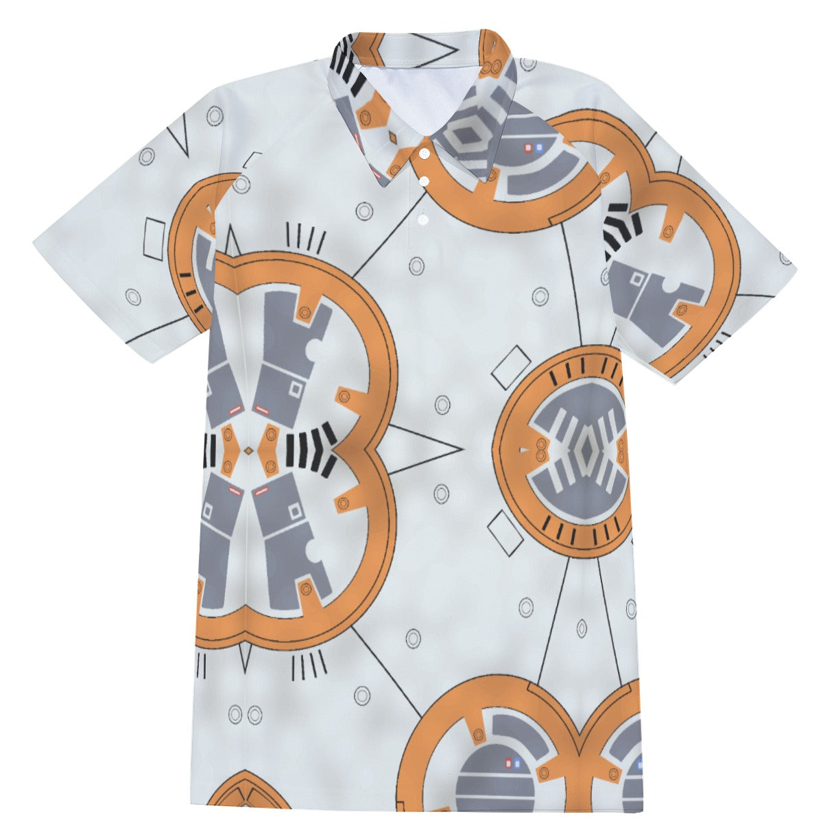 Little Round Droid - Men's Polo Shirt