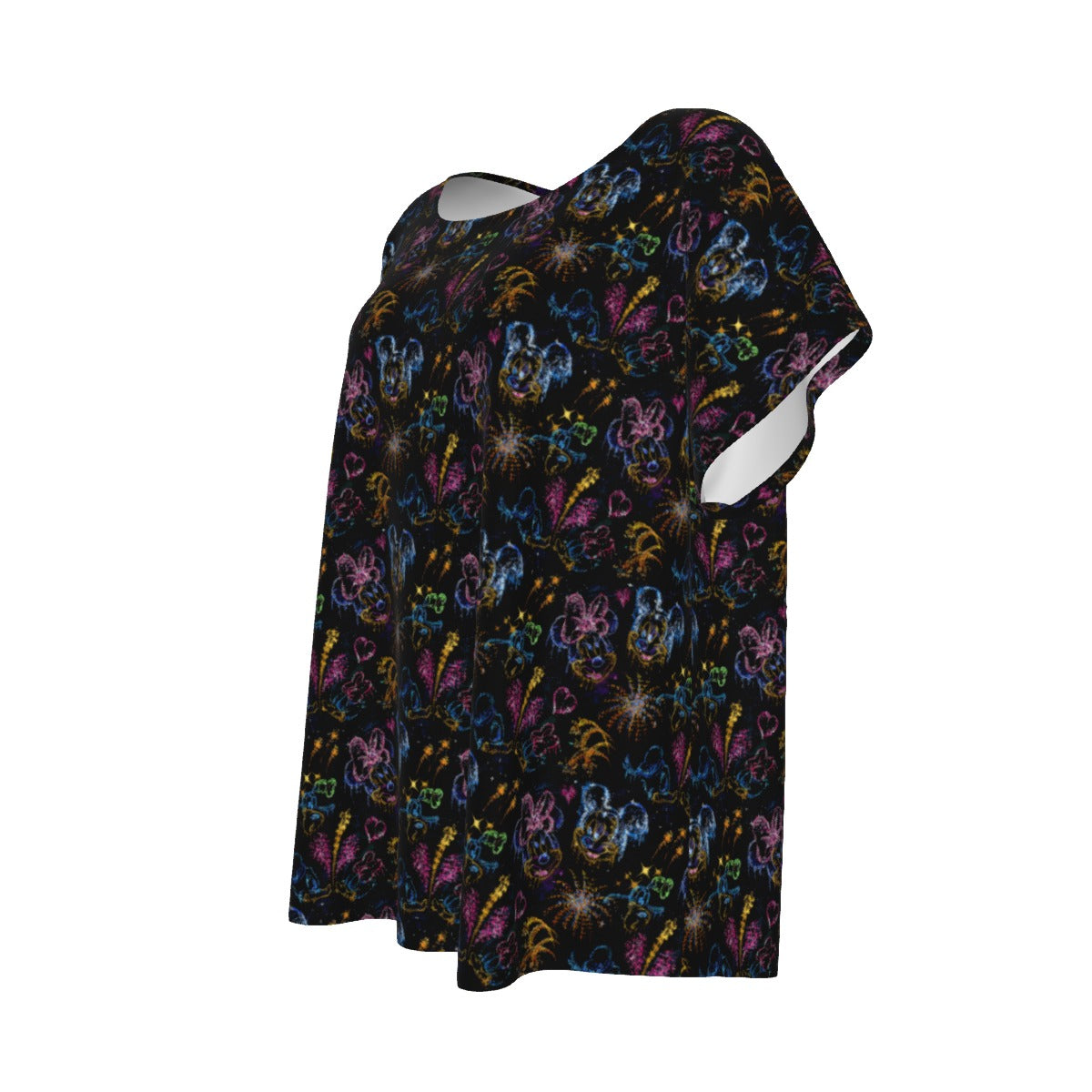 Mouse Friends’ Love in the Sky - Women’s Relaxed Fit Scoop Tee