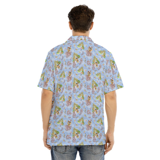 Briar Patch Splash - Men's Hawaiian Button Up Shirt