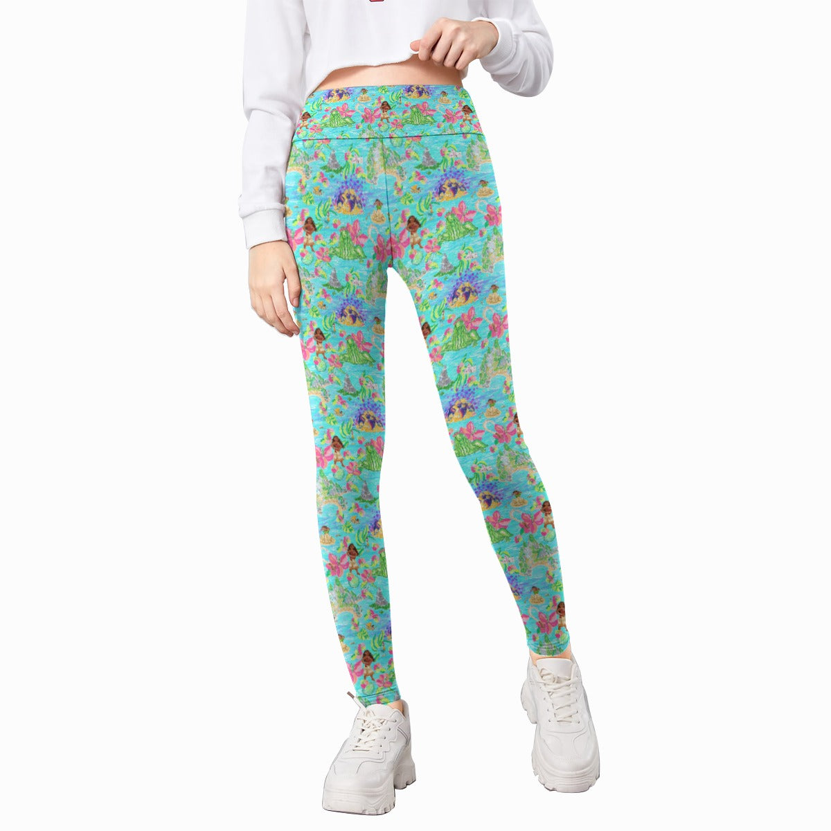 Tropical Island Paradise - Kid's Leggings