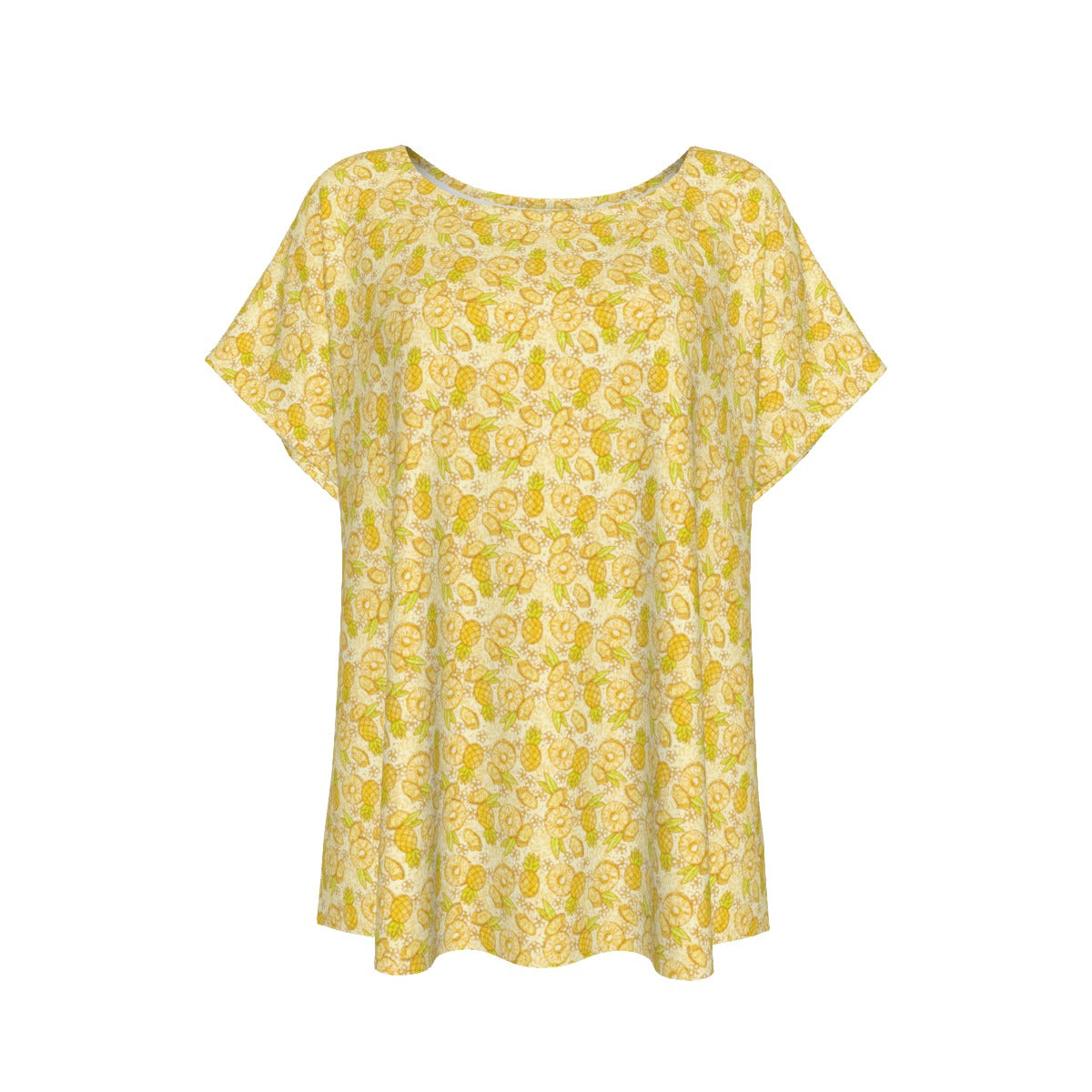Summer Fruits - Pineapple - Women’s Relaxed Fit Scoop Tee
