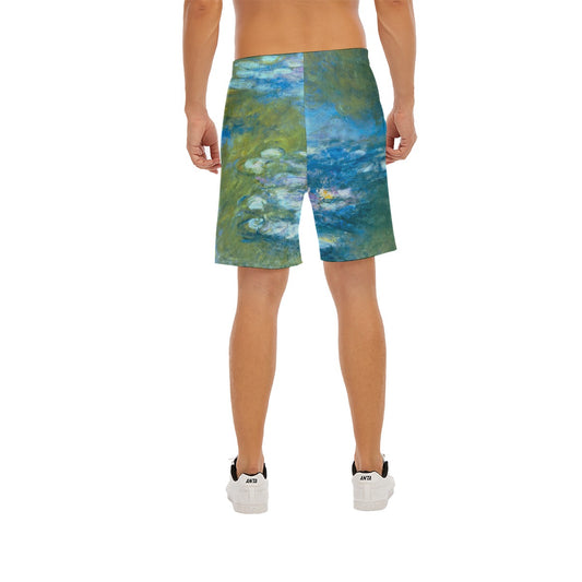 Monet Water Lillies - Men’s Pocket Beach Shorts
