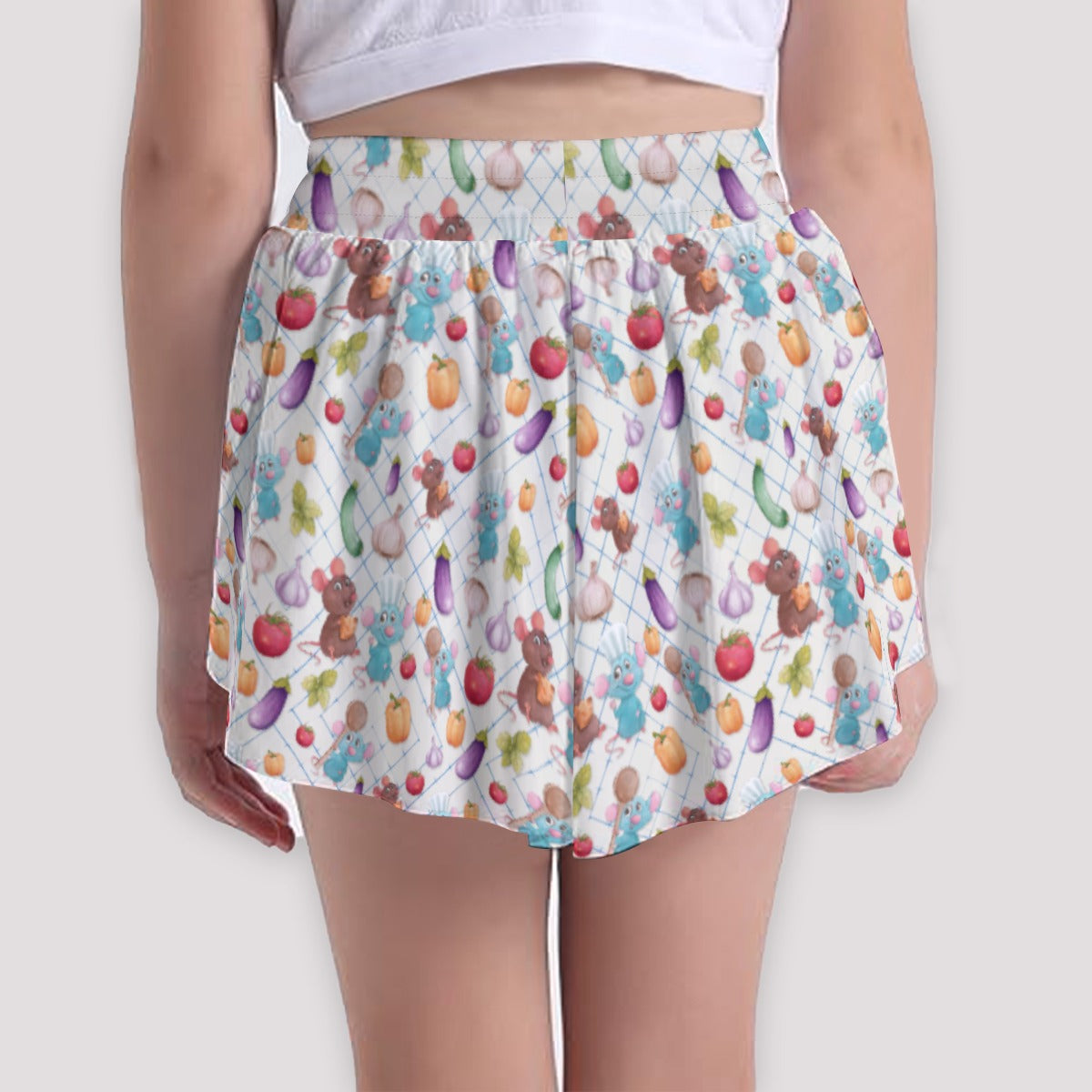 Ratatouille Veggies - Girls’ Flowy Pocket Shorts