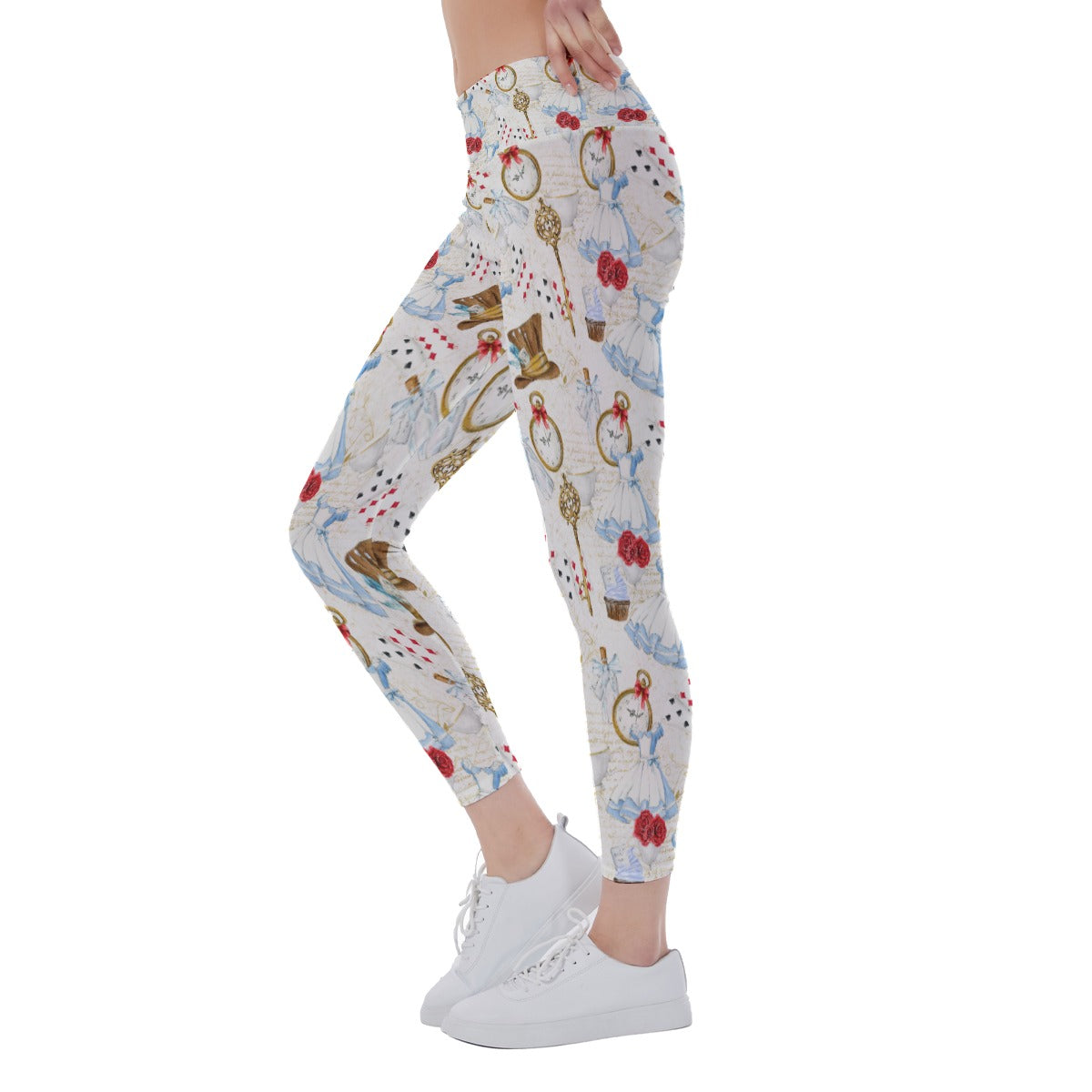 Curious Wonderland Icons - Women's Yoga Leggings
