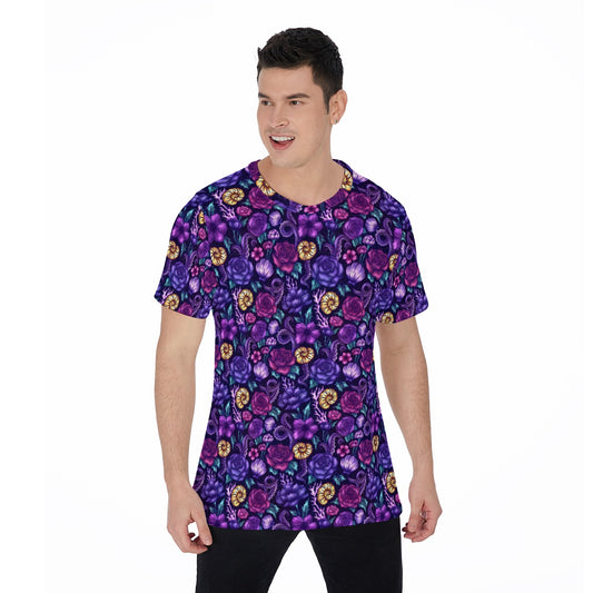 Fairytale Florals – Dark Sea Witch - Men's Short Sleeve T-Shirt