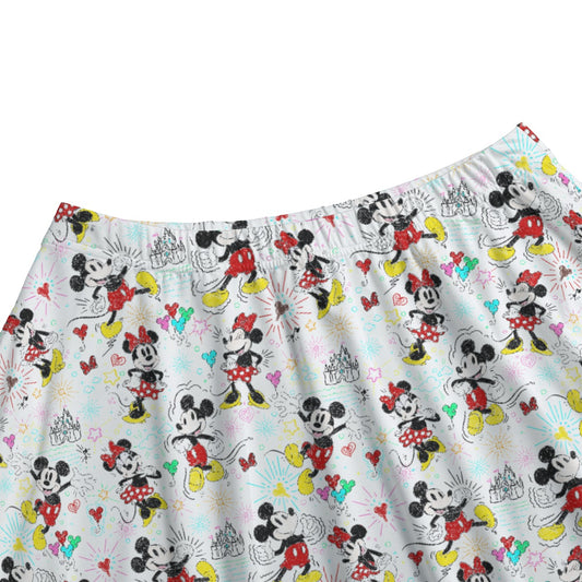 Doodle Mouse Magic - Women's Pocket Skater Skirt