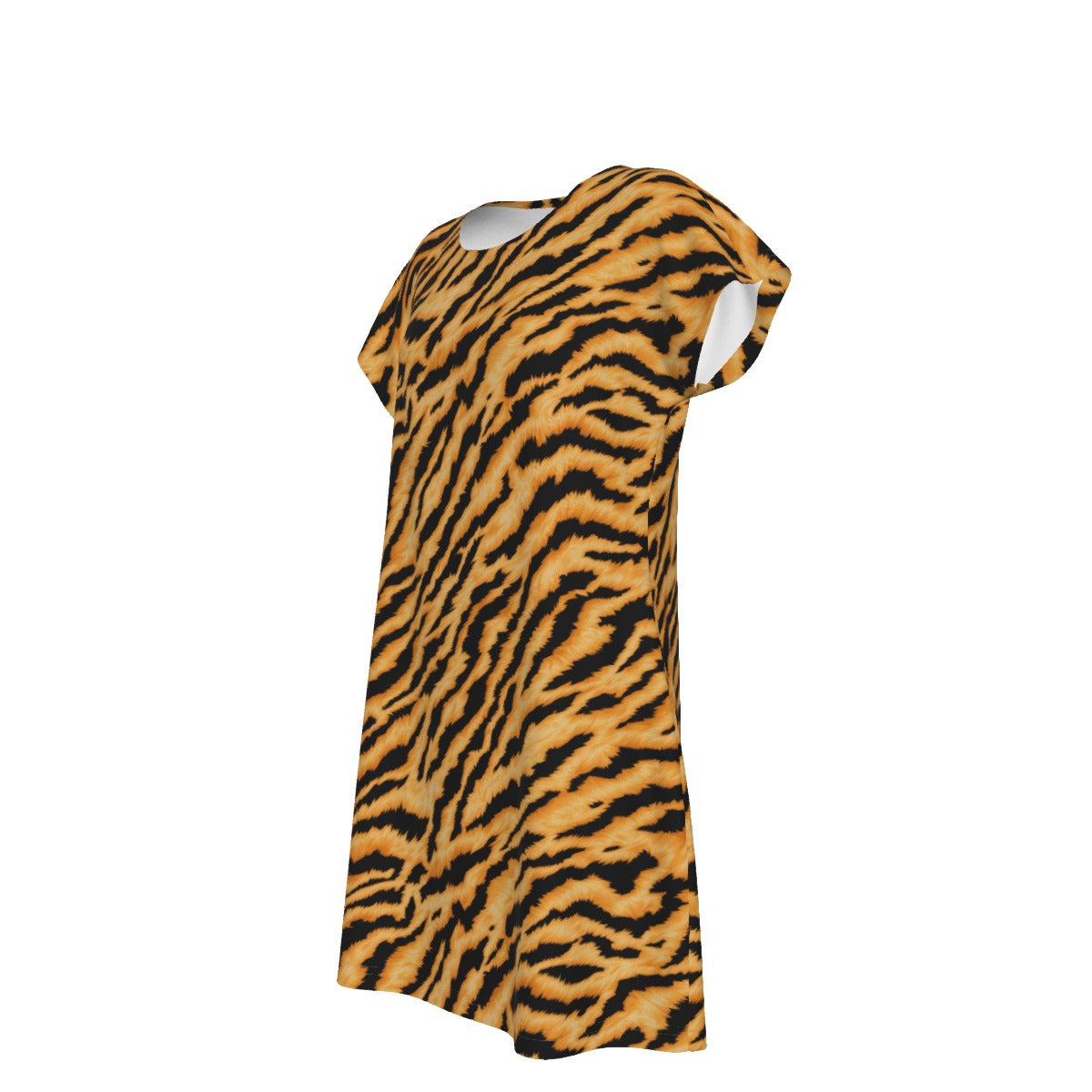 Animal Print - Tiger - Women's T-Shirt Dress