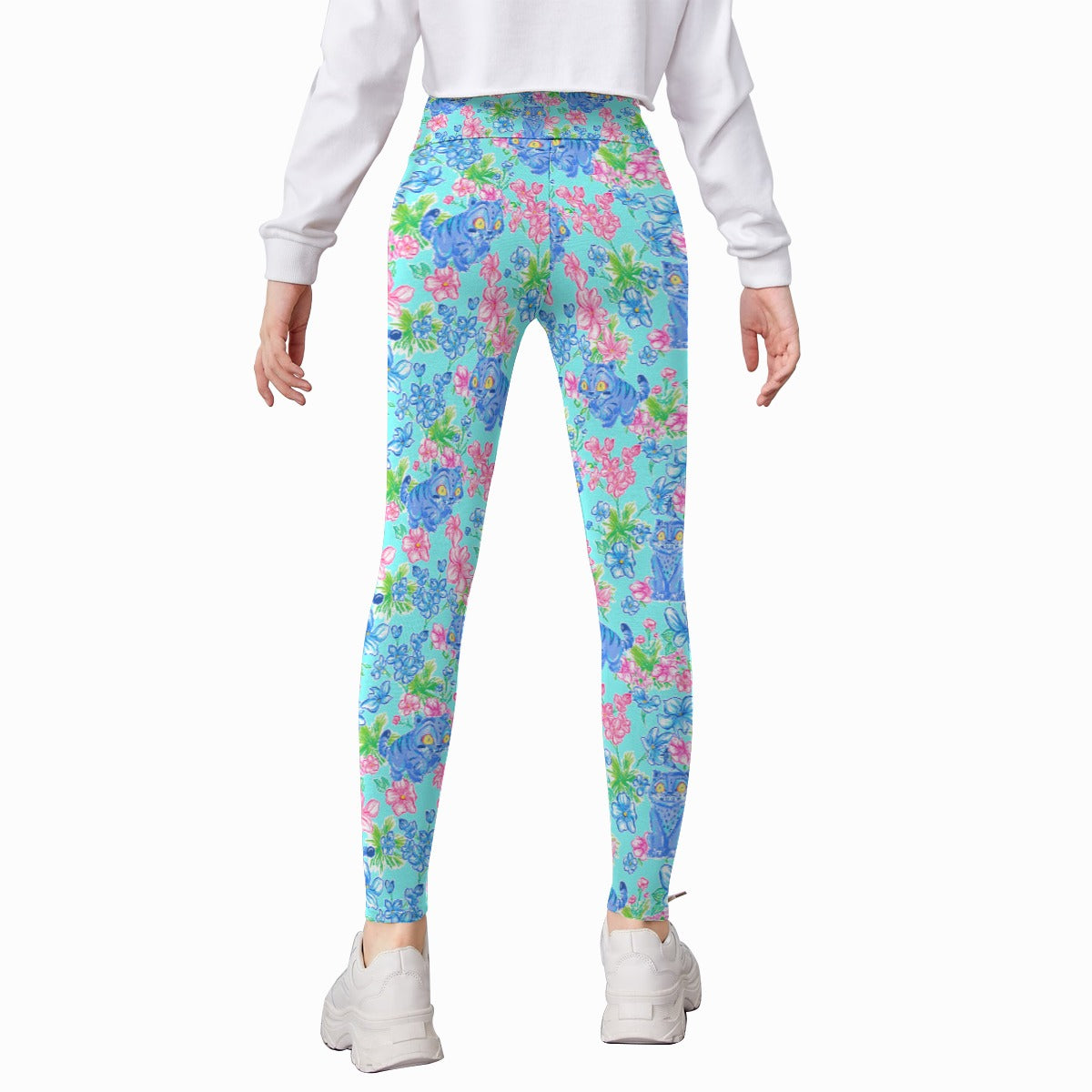 Derpy Tiger Blooms - Kid's Leggings