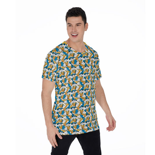 Many Faces of Feisty Duck - Men's Short Sleeve T-Shirt