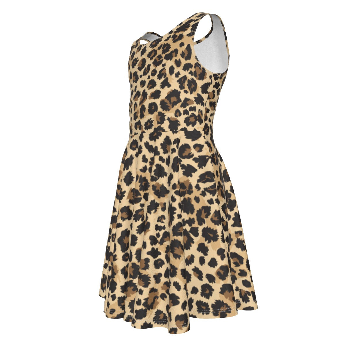 Animal Print - Cheetah - Kid's Sleeveless Skater Dress Rainbow Rules Animal Print - Cheetah - Kid's Sleeveless Skater Dress Rainbow Rules
