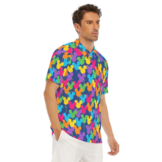 Bright Mouse Ear Balloons - Men's Polo Shirt