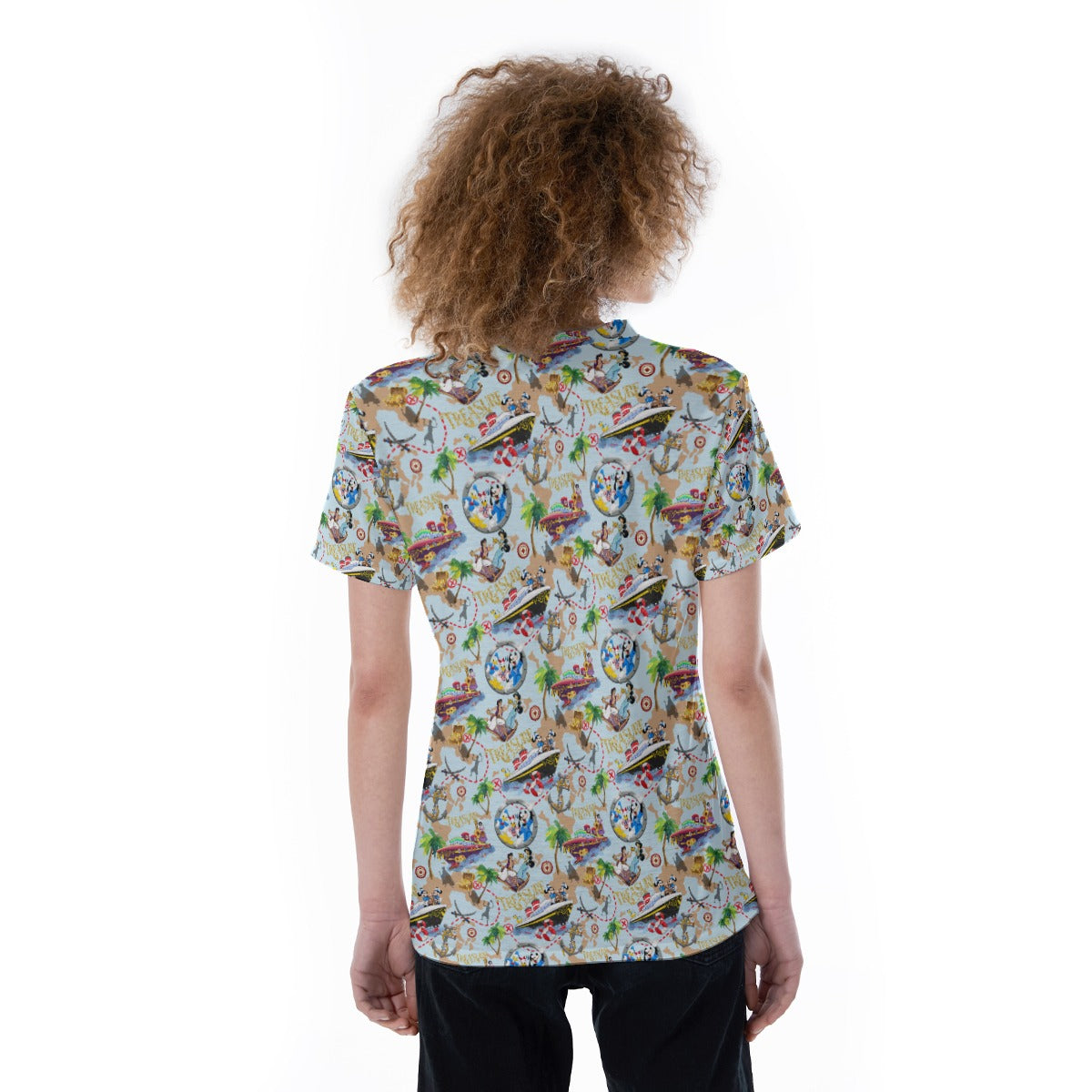 Treasure Voyage Cruise - Women's Short Sleeve V-Neck T-Shirt