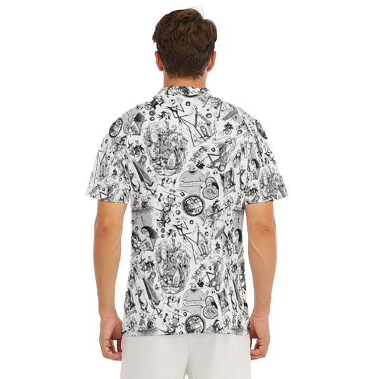 Nightmare Halloween Sketches - Men's Polo Shirt