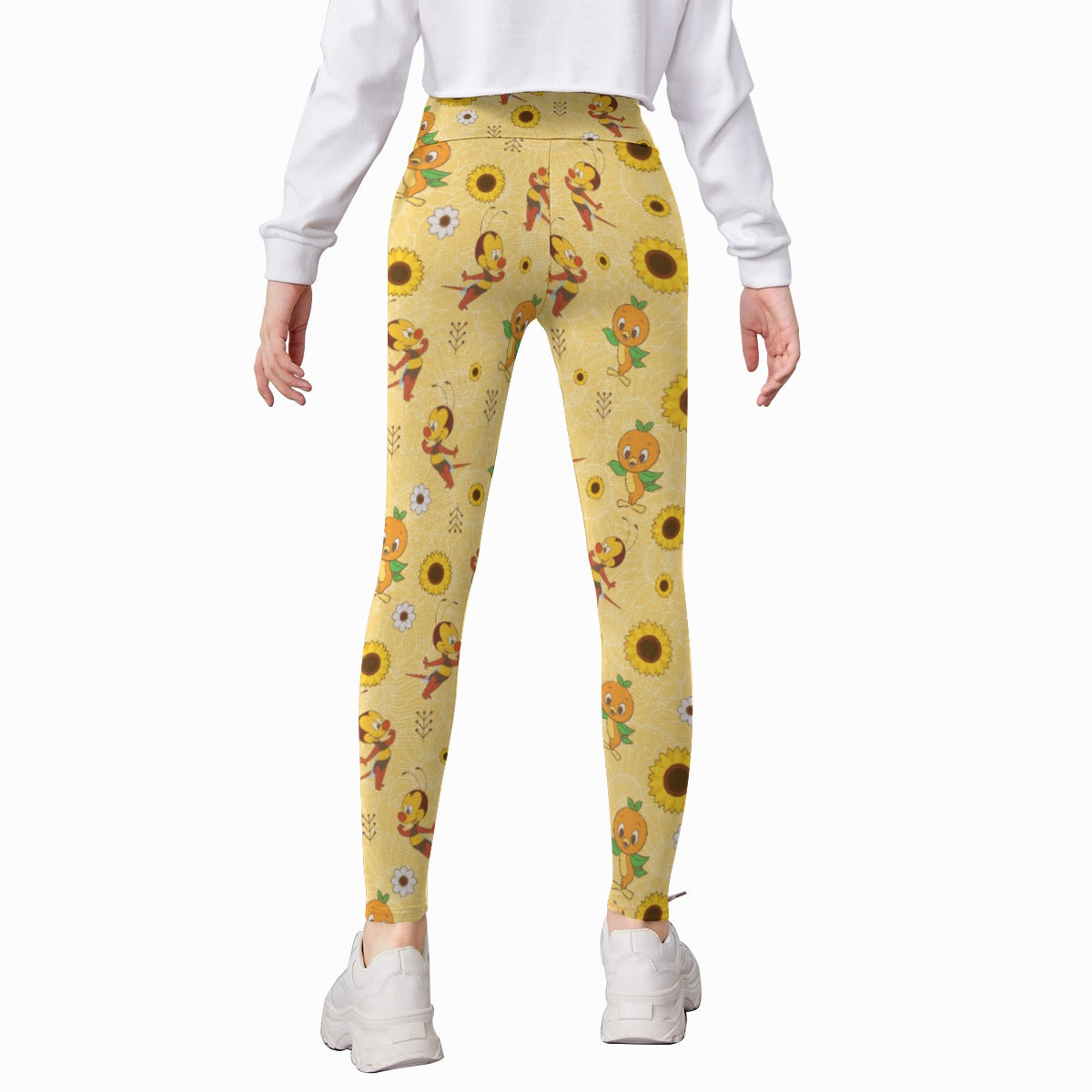 Cheerful Bee & Citrus Bird - Kid's Leggings