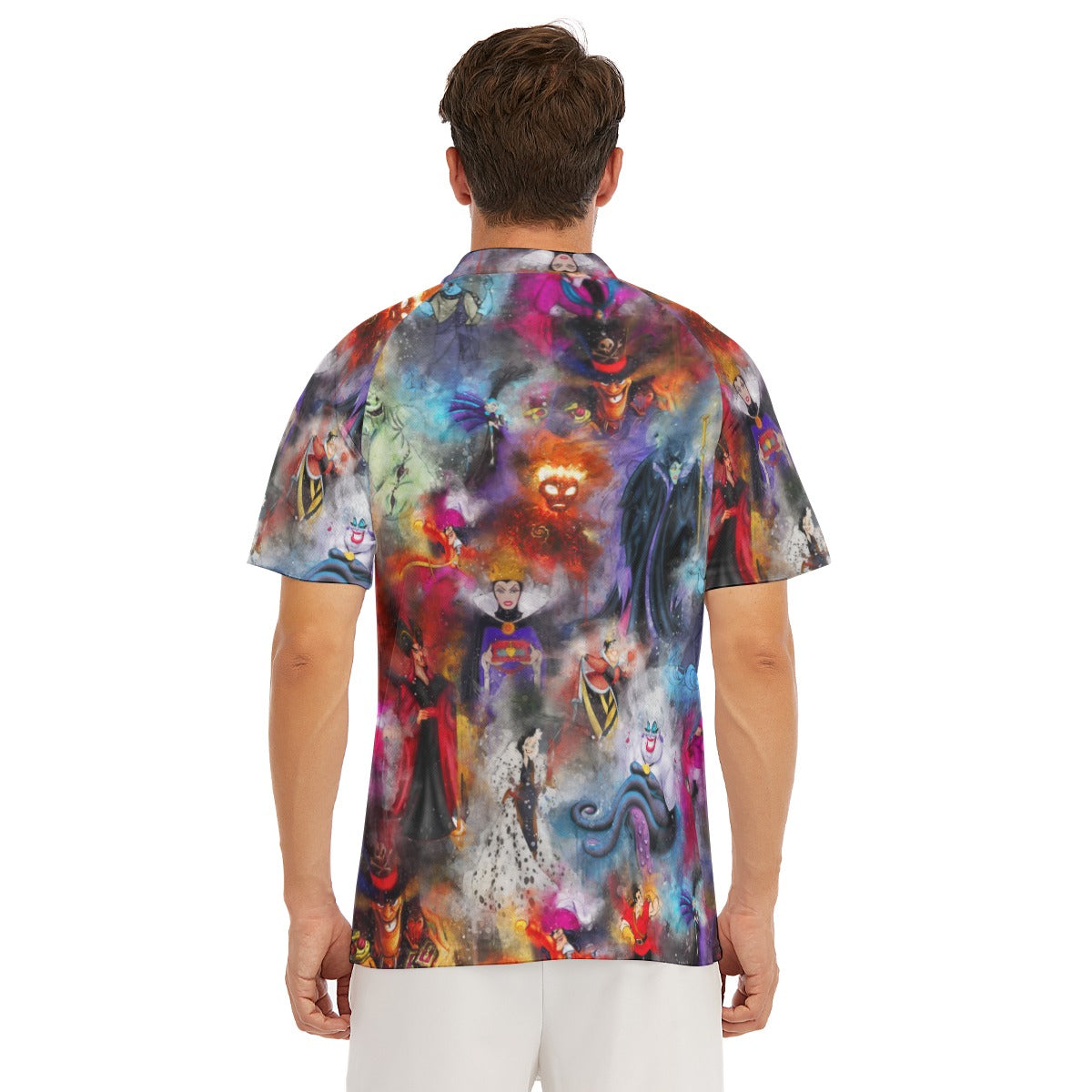 Watercolor Wicked Villains - Men's Polo Shirt