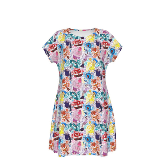 Floral Emotions - Women's T-Shirt Dress