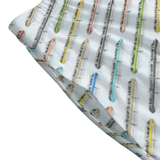 Monorail Rainbow Express - Women’s Pocket Midi Skirt