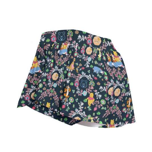 Garden Whimsy - Hundred Acre Blooms - Women's Flowy Pocket Shorts