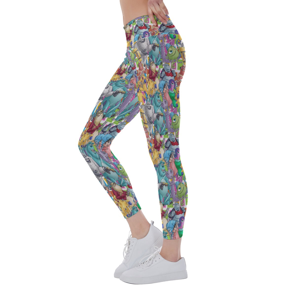 Monster Mayhem Sketched - Women's Yoga Leggings
